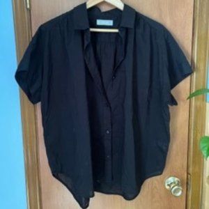 Everlane Black Workwear Short-Sleeve Shirt